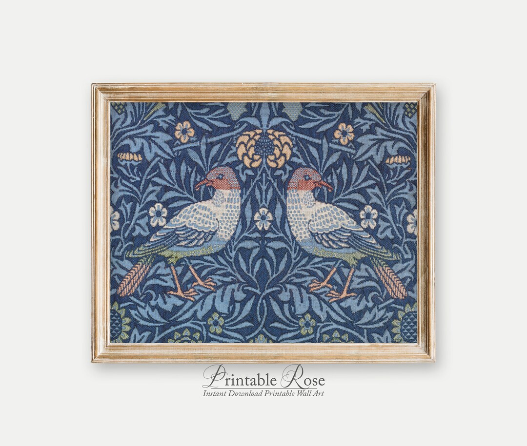 William Morris Print, Bird Tapestry Wall Art, Printable Art Prints ...