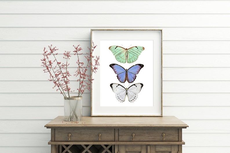 Butterfly Wall Art Printable Wall Art Butterfly Art - Etsy
