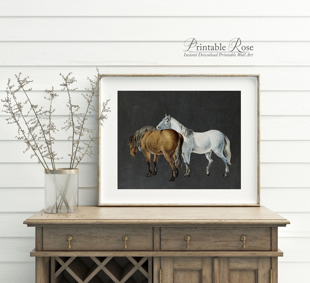 Horse Prints Wall Art Horse Printables Wall Decor for Living - Etsy