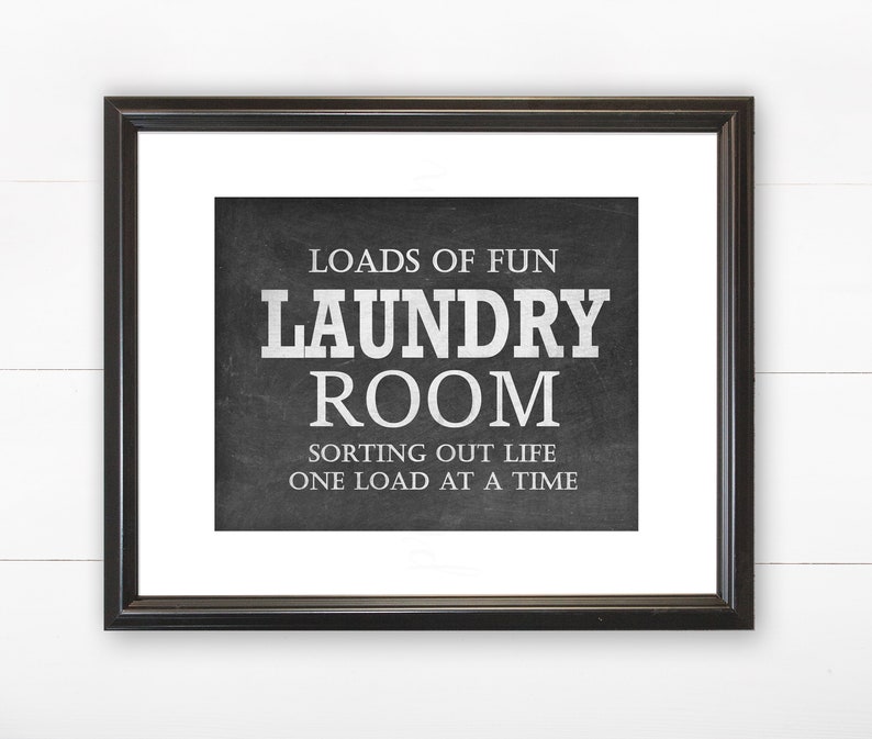 Laundry Room Wall Decor Printable Loads of Fun Laundry Wall Etsy