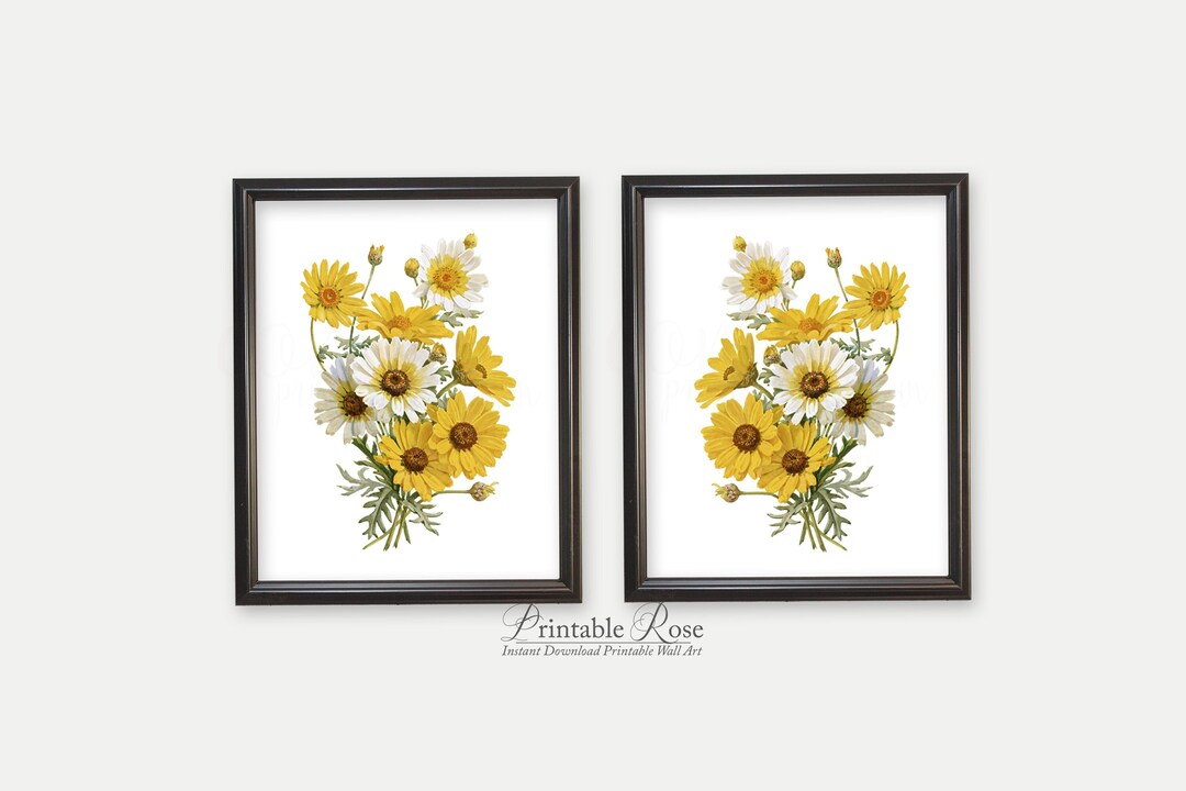 Daisy Decor Printable Art Daisy Wall Art Daisy Wall Decor Etsy