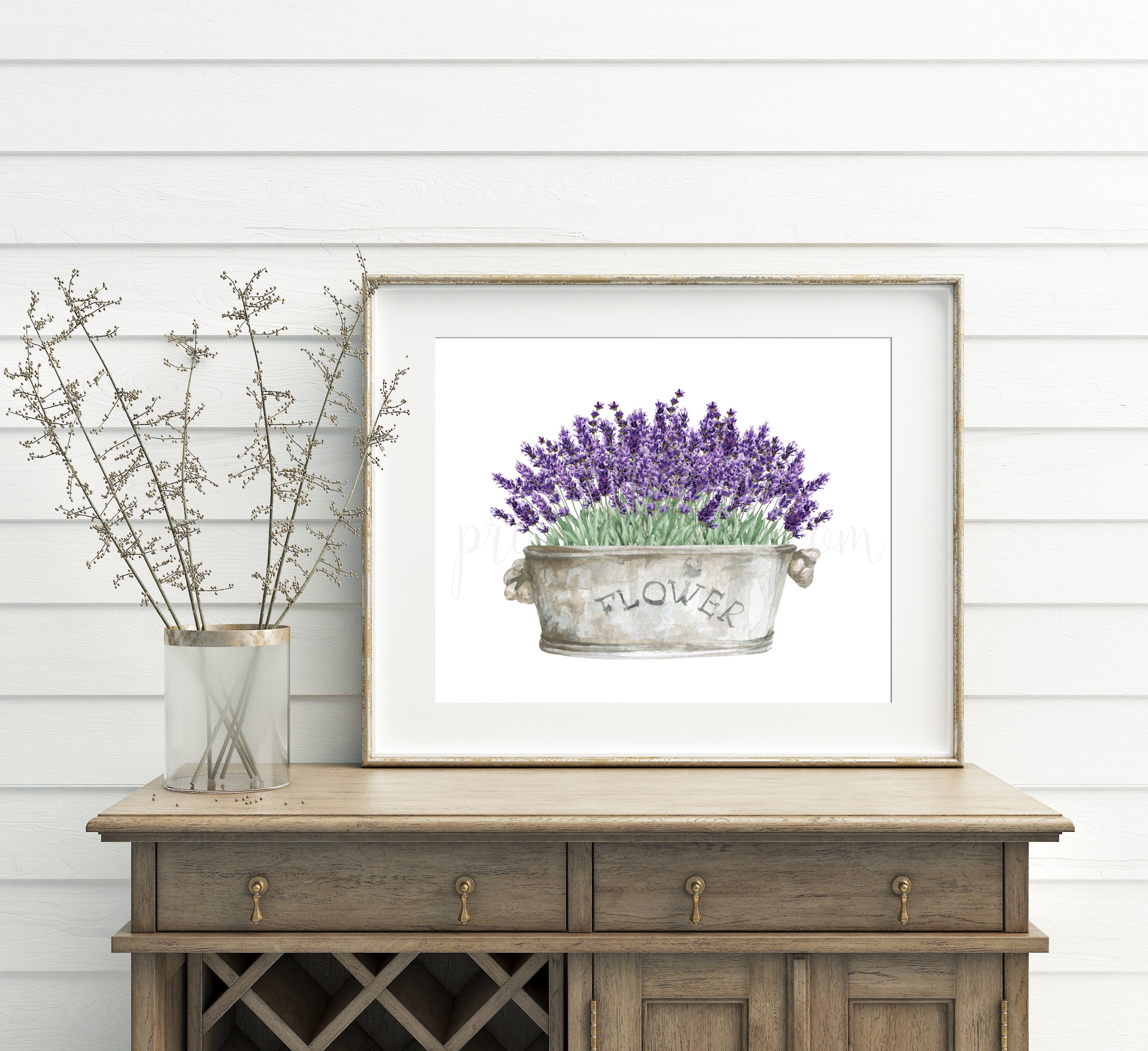 Lavender Printable lavender decor lavender print wall art Etsy