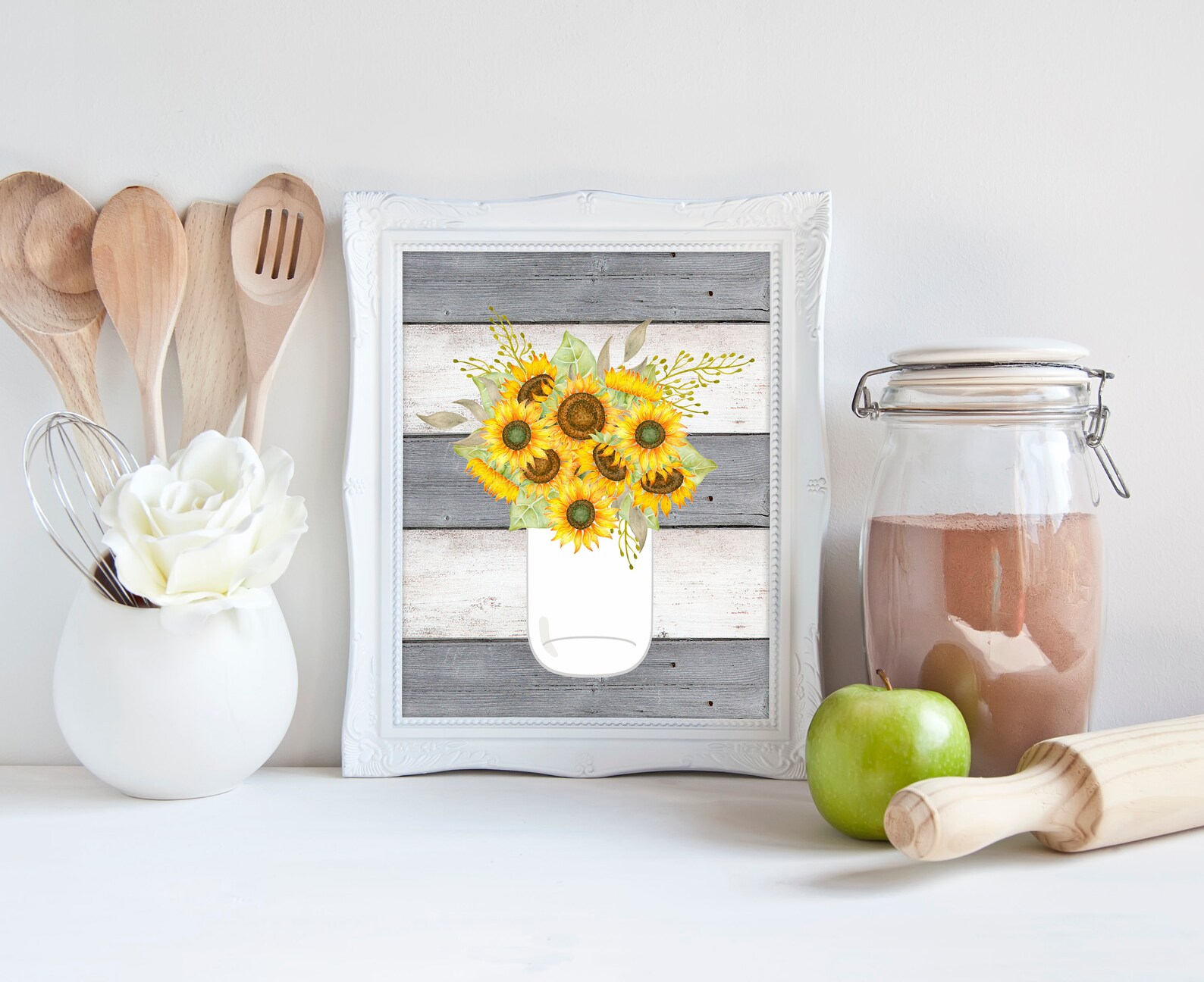 Gray and Yellow Wall Art Printatable Art Printable | Etsy
