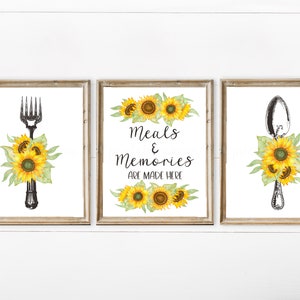 Lemon Decor Set Of 3 Farmhouse Kitchen Wall Decor Etsy