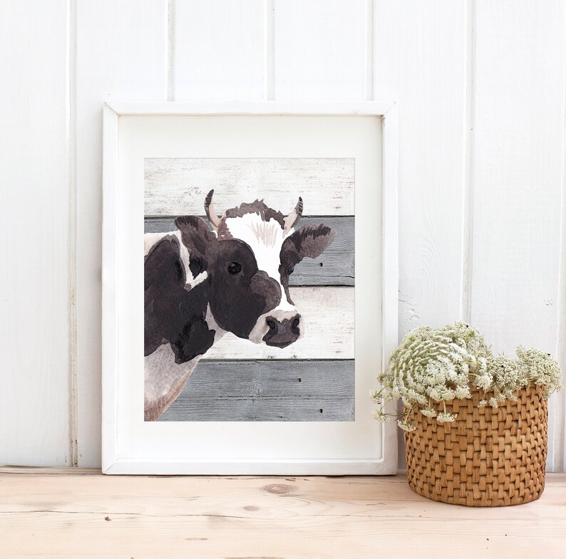 Farmhouse Wall Decor cow decor farmhouse decor wall art | Etsy