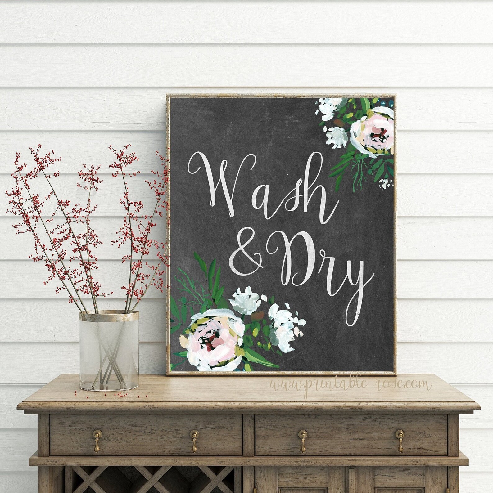 Wash and Dry Sign Laundry Room Decor Laundry Room Wall | Etsy