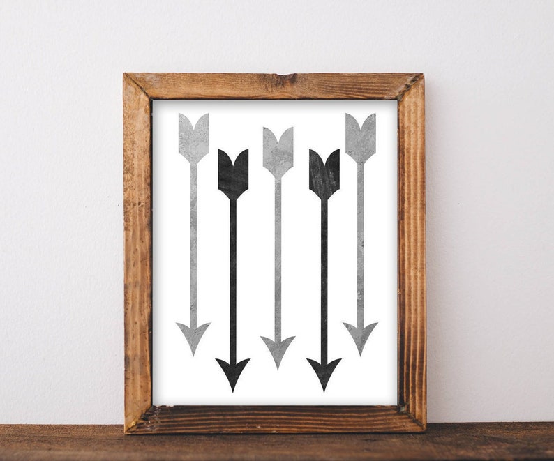 Arrow Wall Decor Farmhouse Printables Galvanized Decor - Etsy