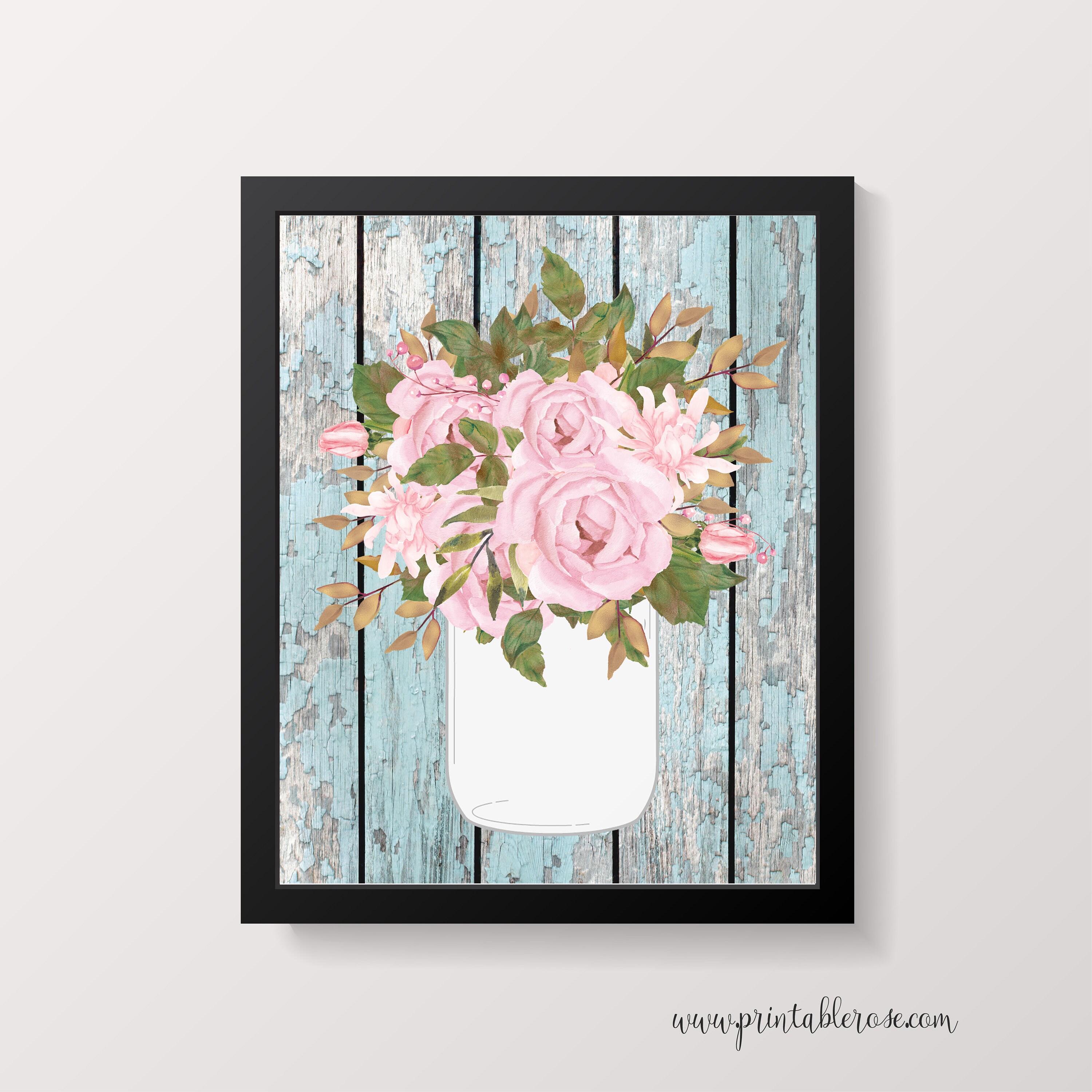 Shabby Chic Decor Wall Art Printable Shabby Chic Wall Decor - Etsy