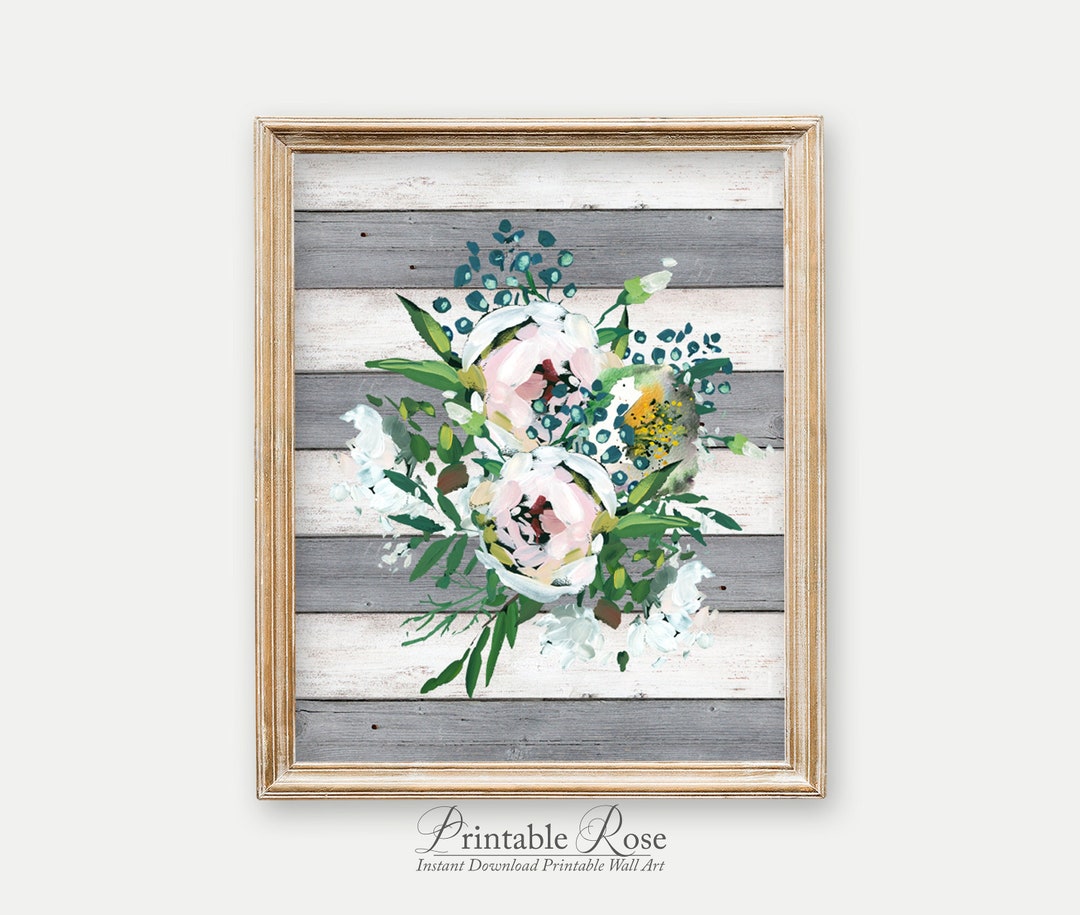 Farmhouse Decor, Wall Art Printable, Wood Wall Art, Rustic Home Decor ...