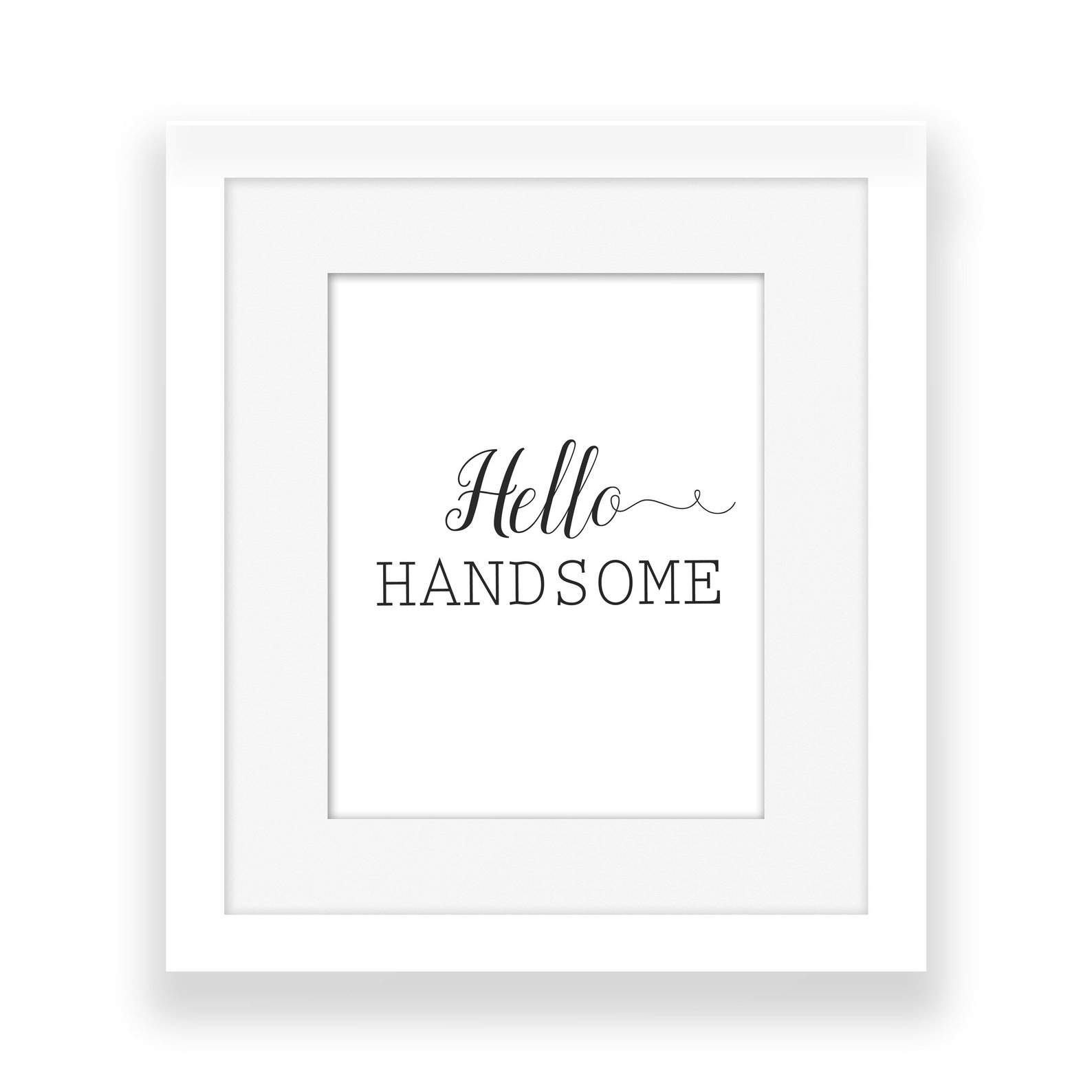Hello Handsome printable art prints wall art wall art wall Etsy