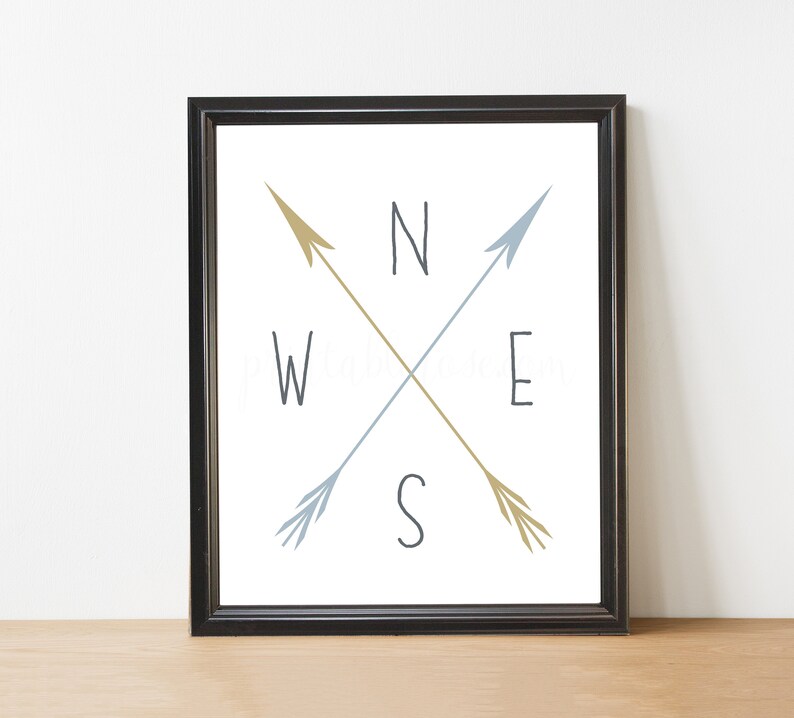 Compass Wall Decor Compass Wall Art Wall Decor Farmhouse Etsy