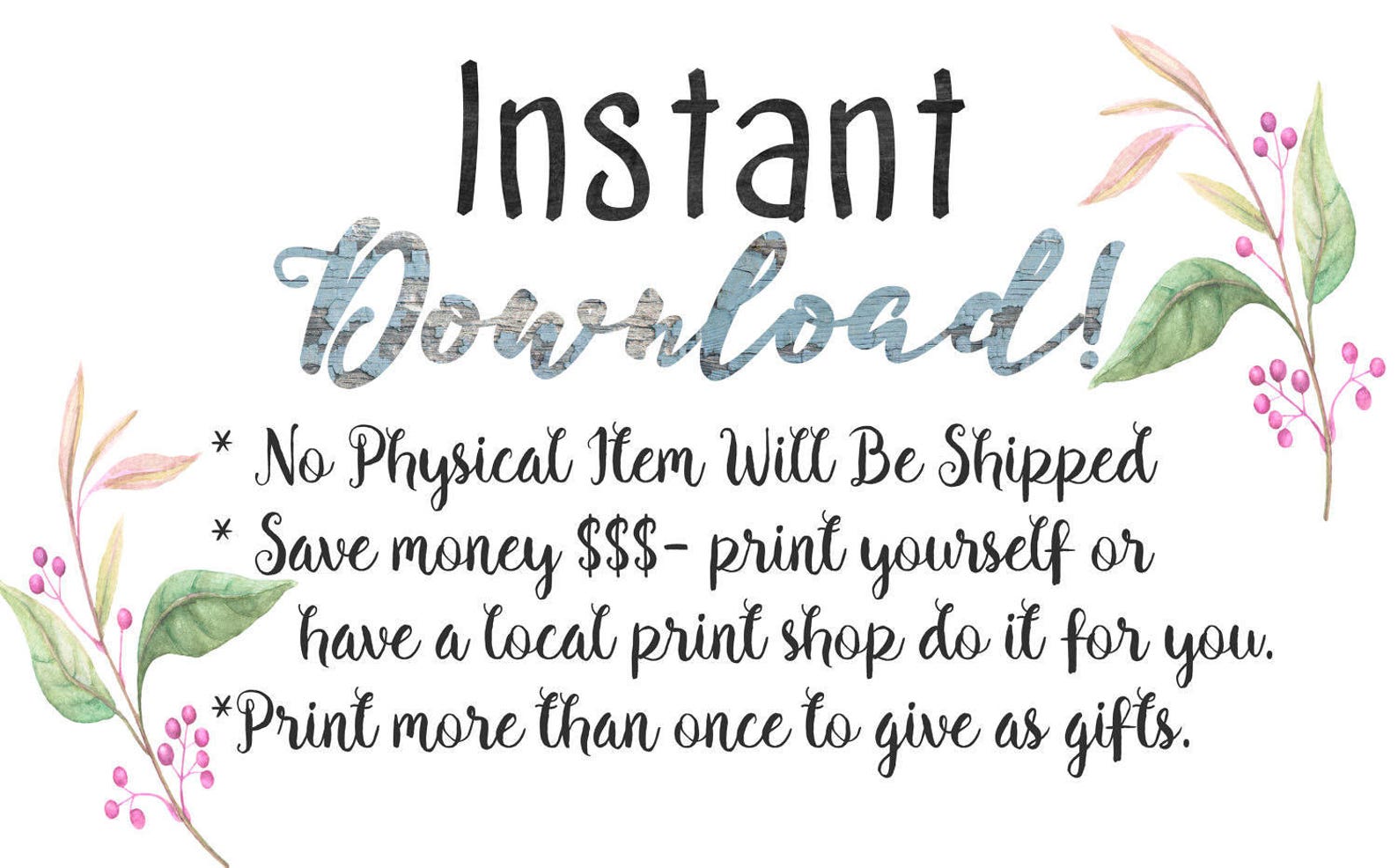 Wedding Gift Printable Cards Printable Card Cards - Etsy