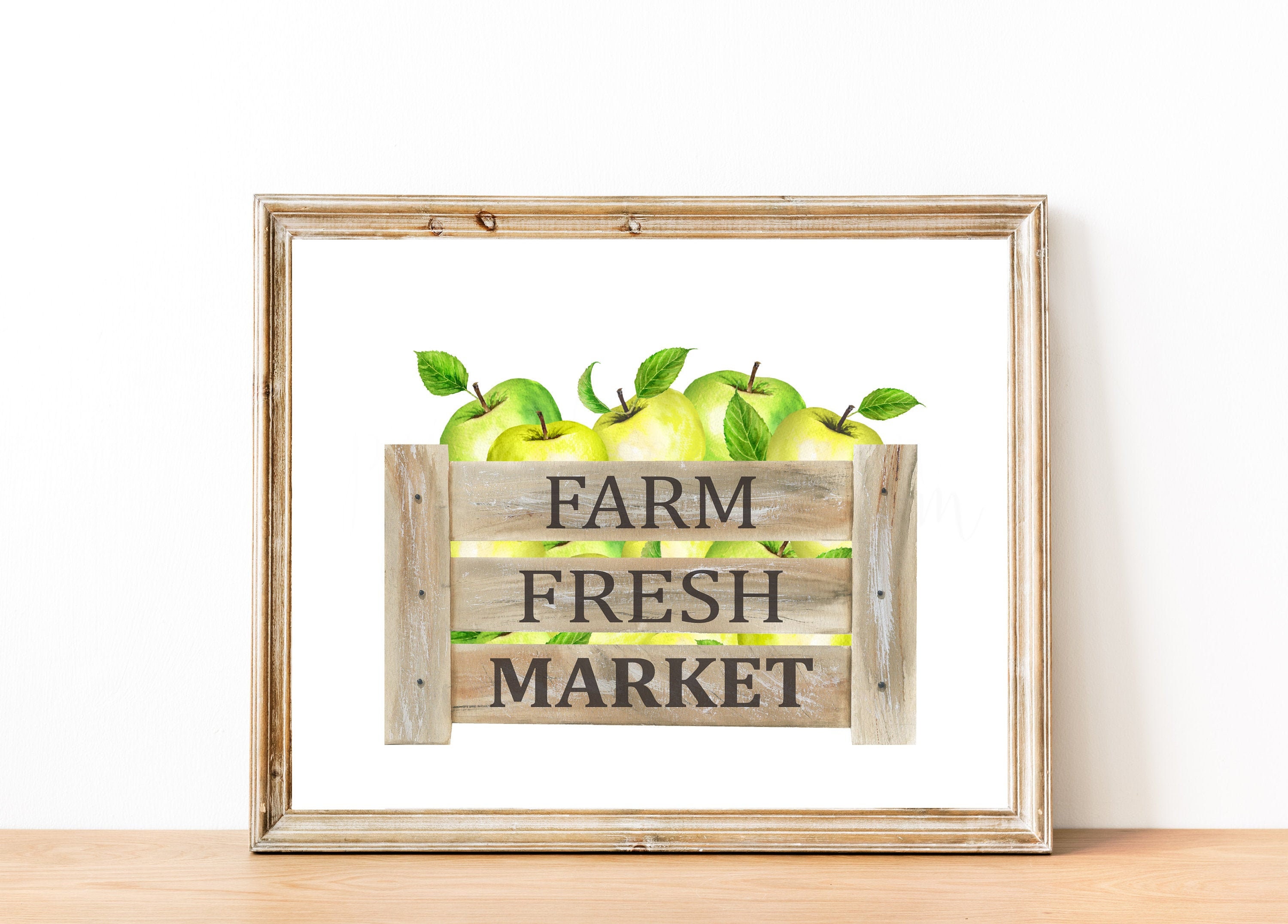 Green Apple Decor Green Apple Kitchen Decor Farmhouse Etsy