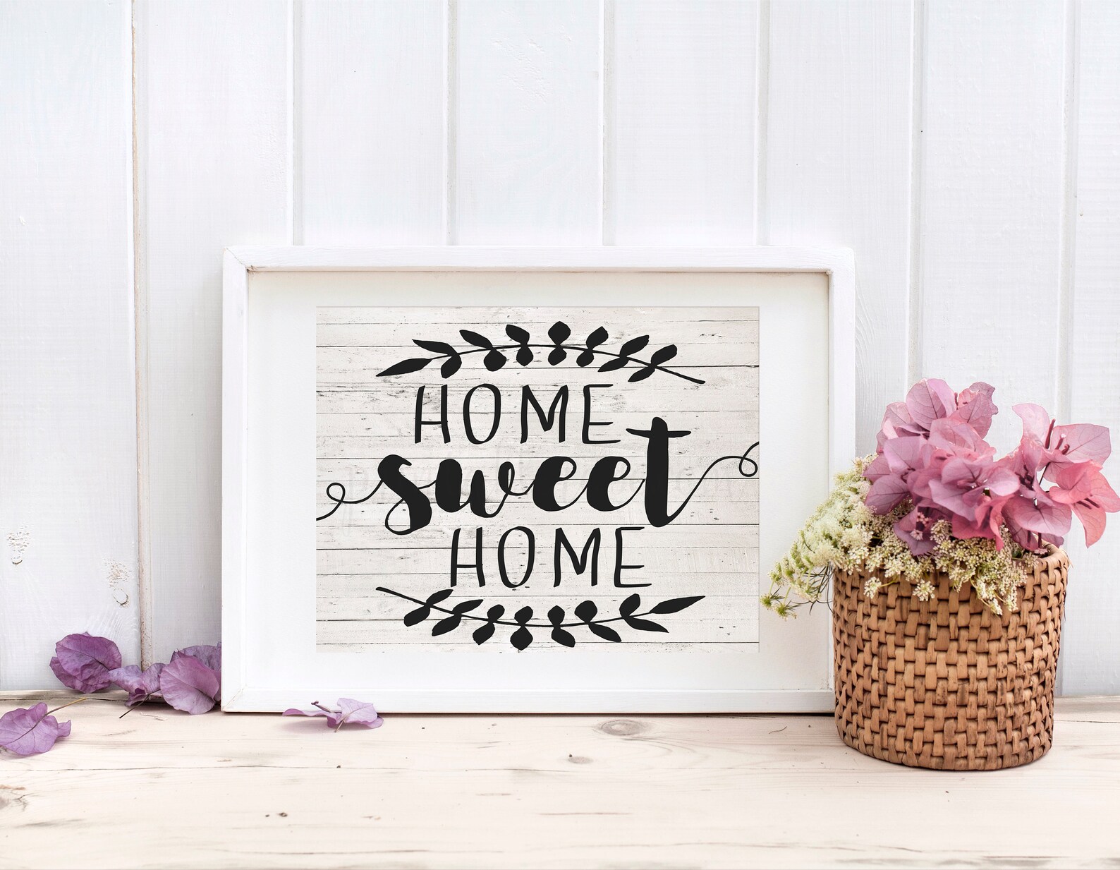 Home Sweet Home Sign Farmhouse Living Room Decor Wall Art Etsy