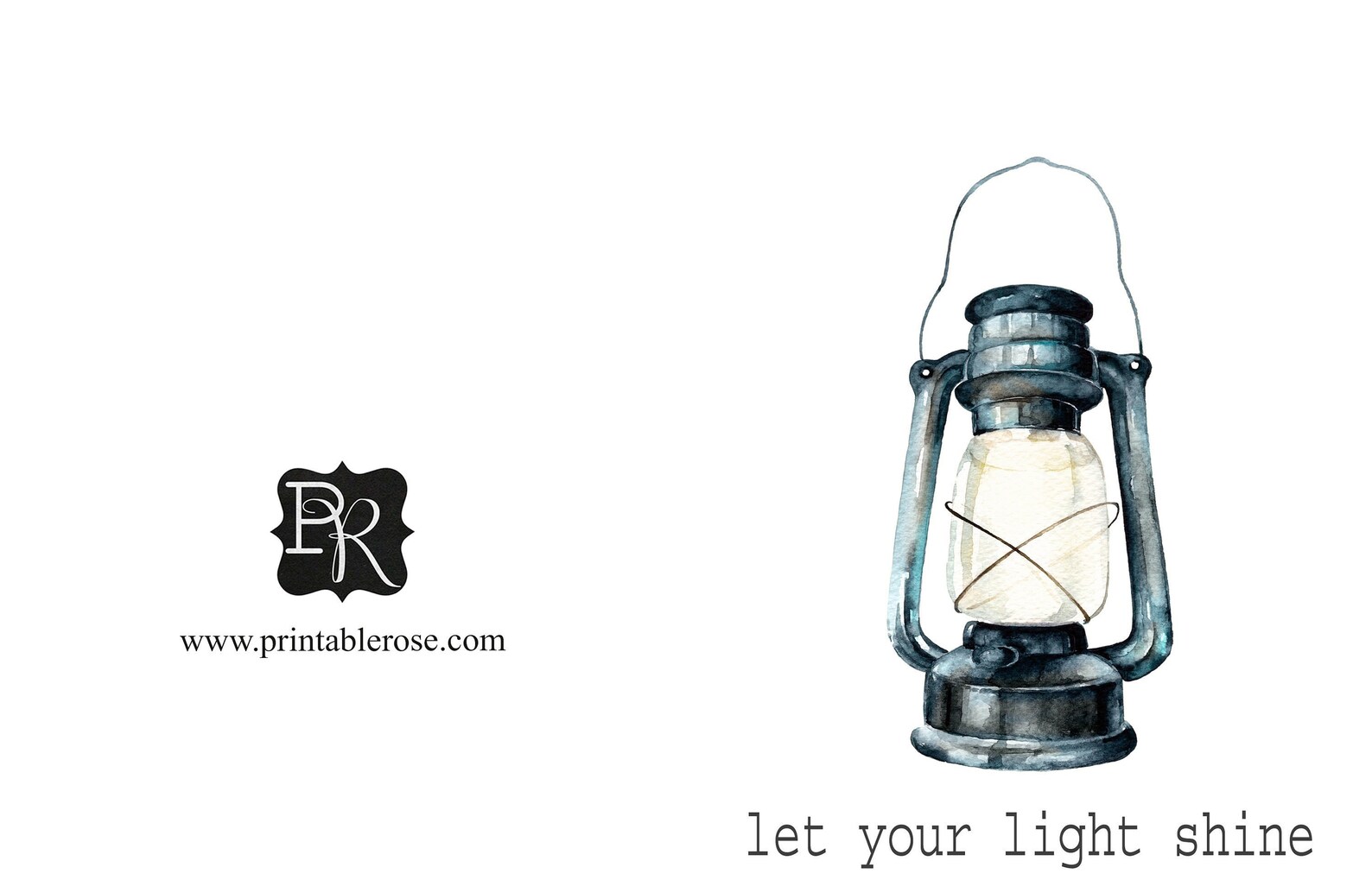 Let Your Light Shine Printable Card Printable Cards | Etsy