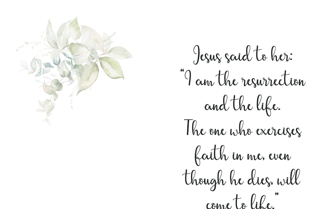 Bible Verse Card Sympathy Card Printable Printable Sympathy Etsy