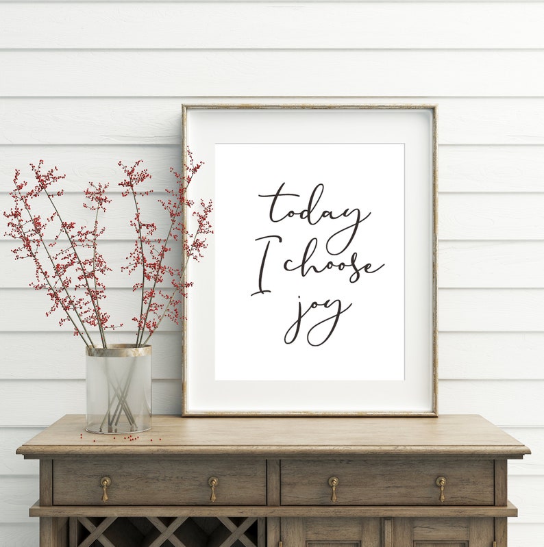 Today I Choose Joy Printable Quote Printable Art Printable - Etsy