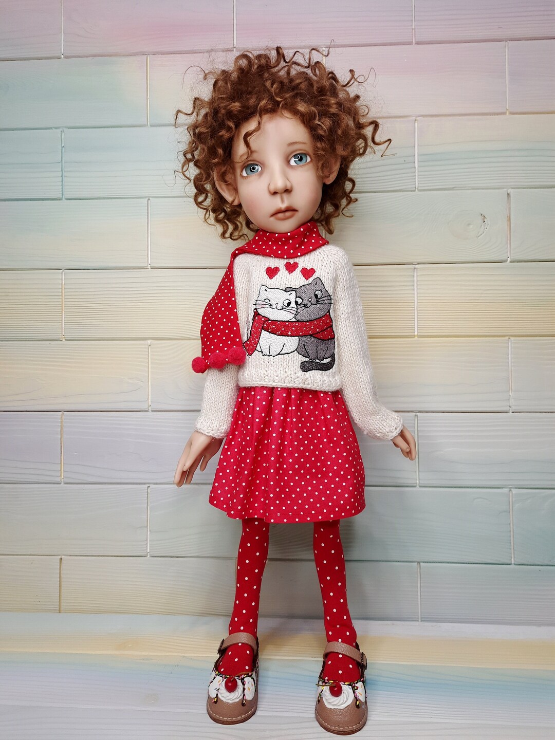 Stella The Polar Bear Hand-Knit Doll | Gives 10 Meals