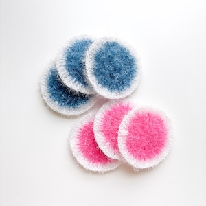 Crocheted Dish Scrubbies: Korean Style, Reusable, Pack of 3