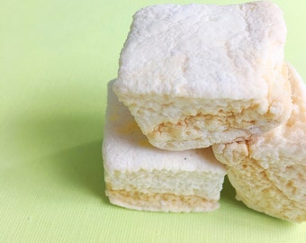 Salted Caramel Gourmet Handmade Marshmallows (set of 12) // sea salt - marshmallow - gooey - s'more - s'mores - hot chocolate - cocoa - gift