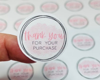 Thank You business Stickers, Small Business Labels, Thank You For Your purchase, Small business support