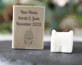 New Home Gift ornament, Matchbox House, new Home keepsake,  Ornament keepsake, personalised gift