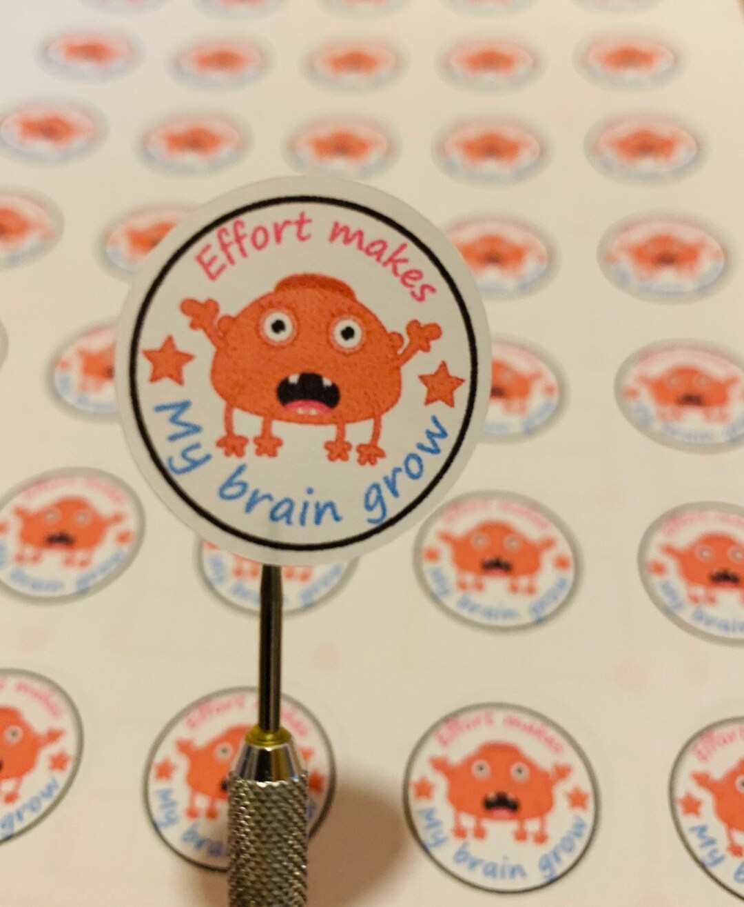 Teacher Stickers School Stickers Effort Makes My Brain Grow Etsy