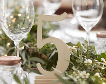 Wedding Table Numbers , Wooden table numbers, wedding table decor, party table signs