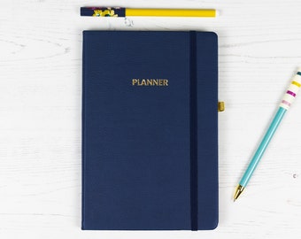 Undated Daily planner Journal, Weekly Monthly daily Planner, organiser Planner, Daily Agenda, Personalised Planner