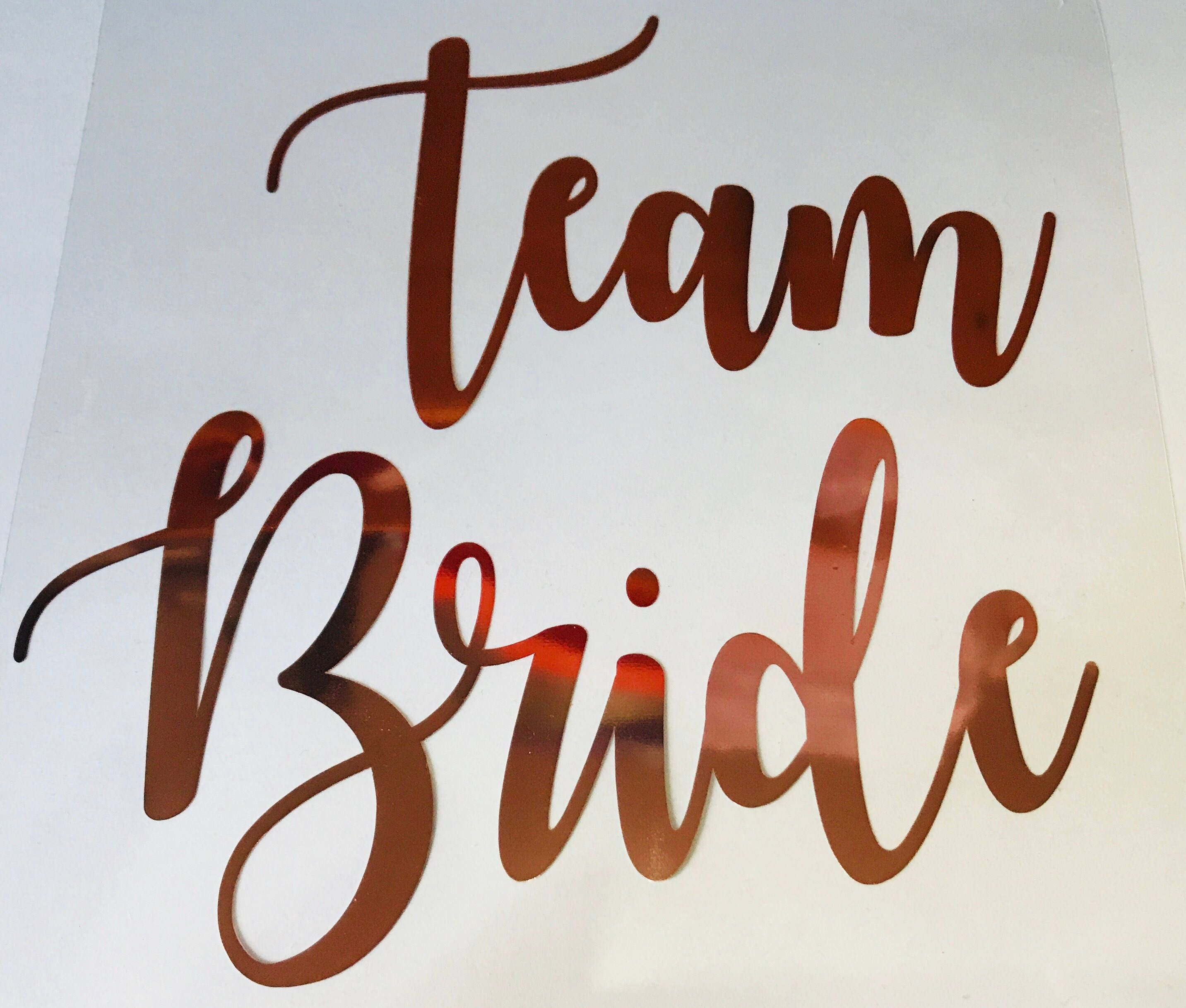bride squad iron on