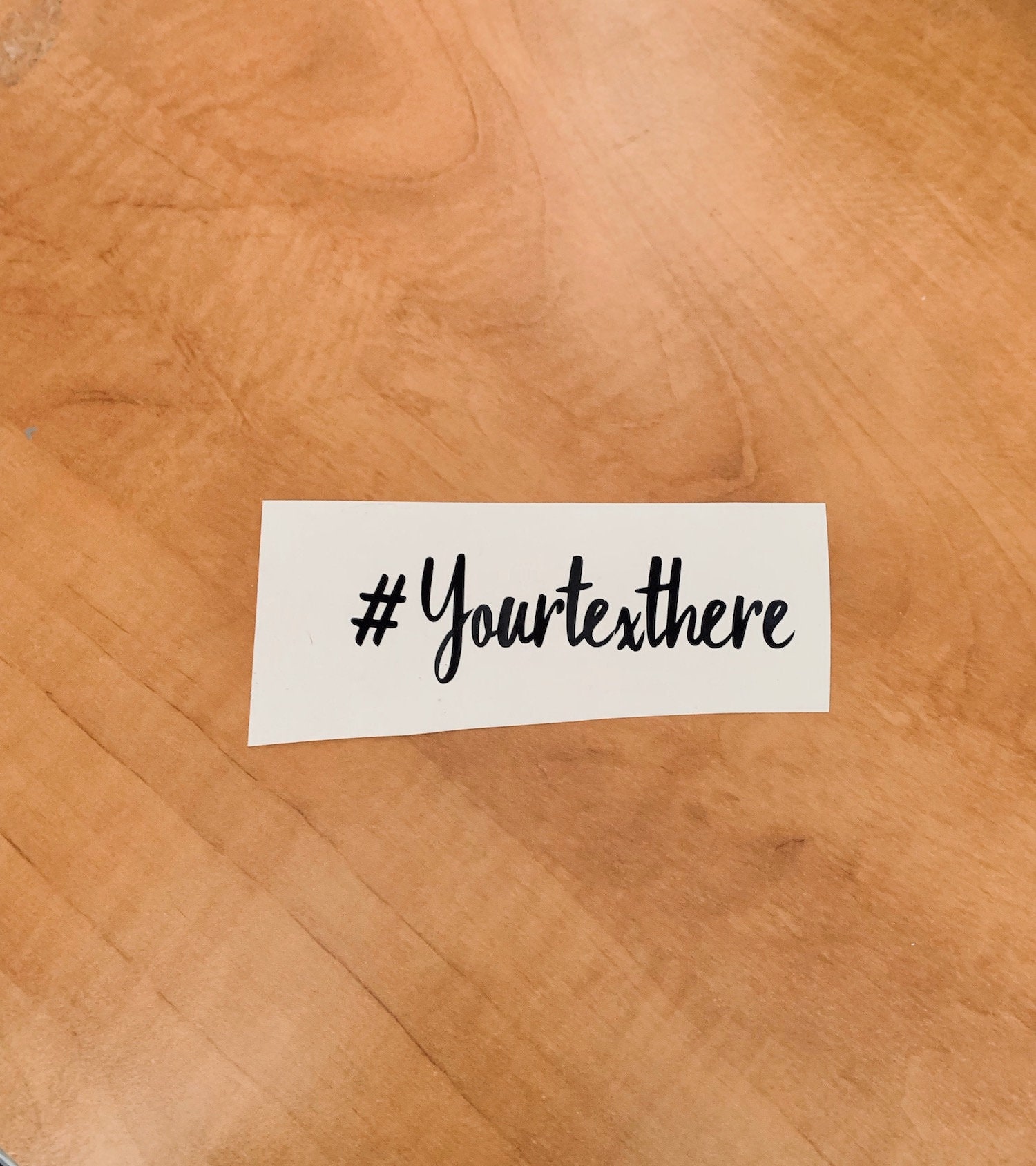 Hashtag Sticker Personalised sticker custom Vinyl Etsy