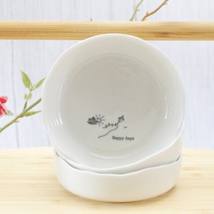 Vide-poches en porcelaine, plat pour petits et grands, cadeaux de l&#39;amitié, cadeaux en porcelaine, idées cadeaux, happy Days