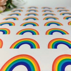 Rainbow Stickers, laptop Stickers, Pride stickers, bag stickers  envelope stickers, planner stickers,