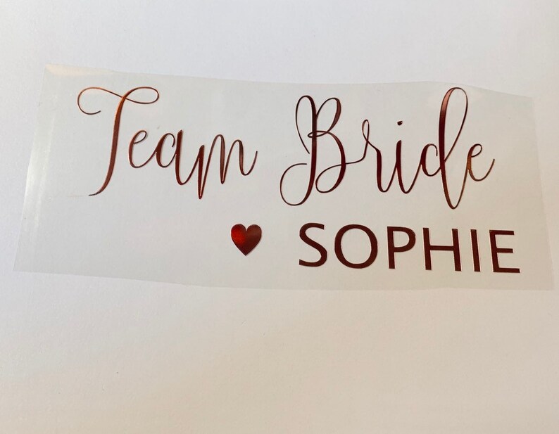 bride squad iron on