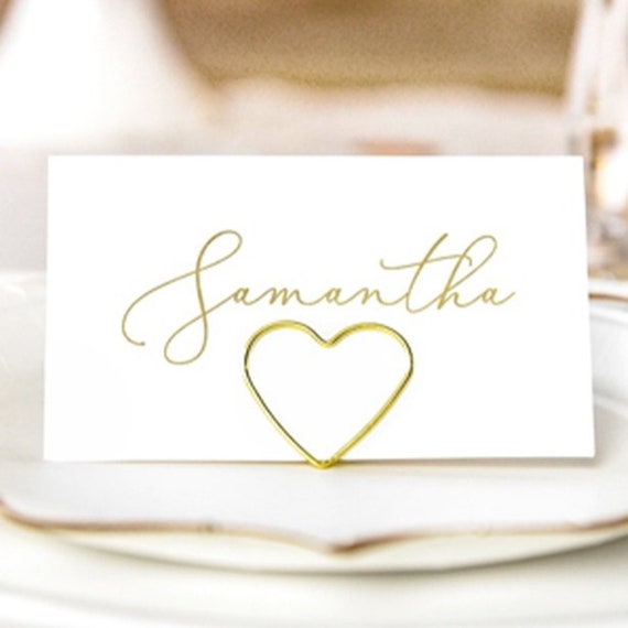 Heart place on sale name holders