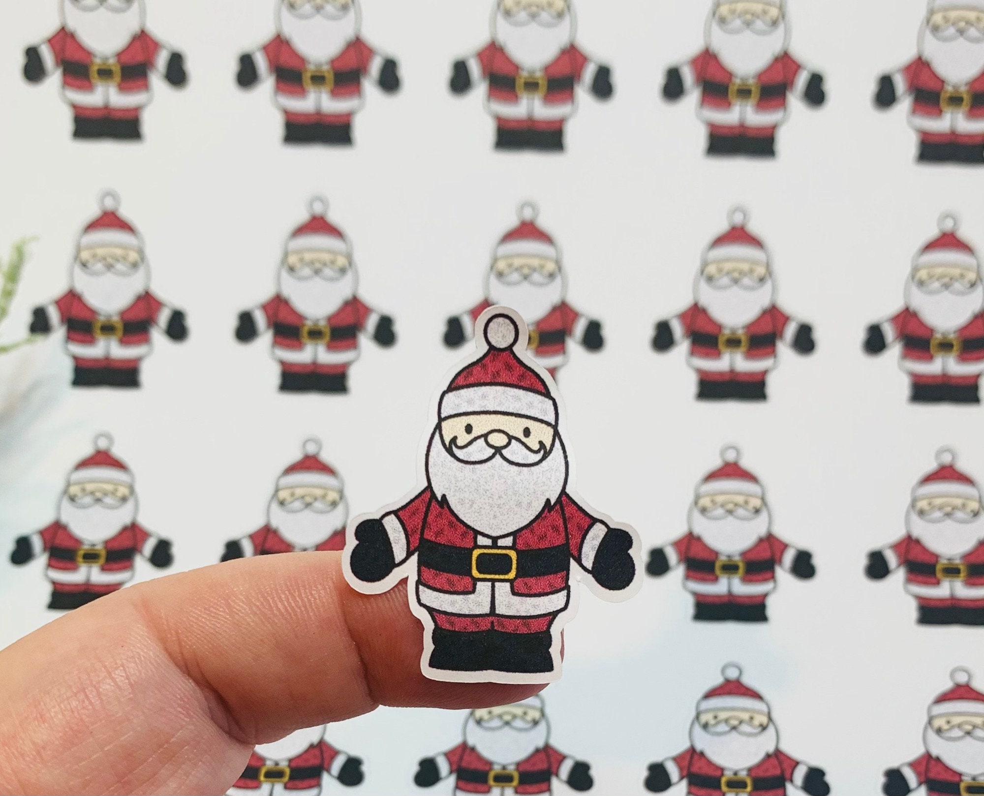 Santa Stickers Christmas Stickers Envelope Stickers Planner | Etsy UK