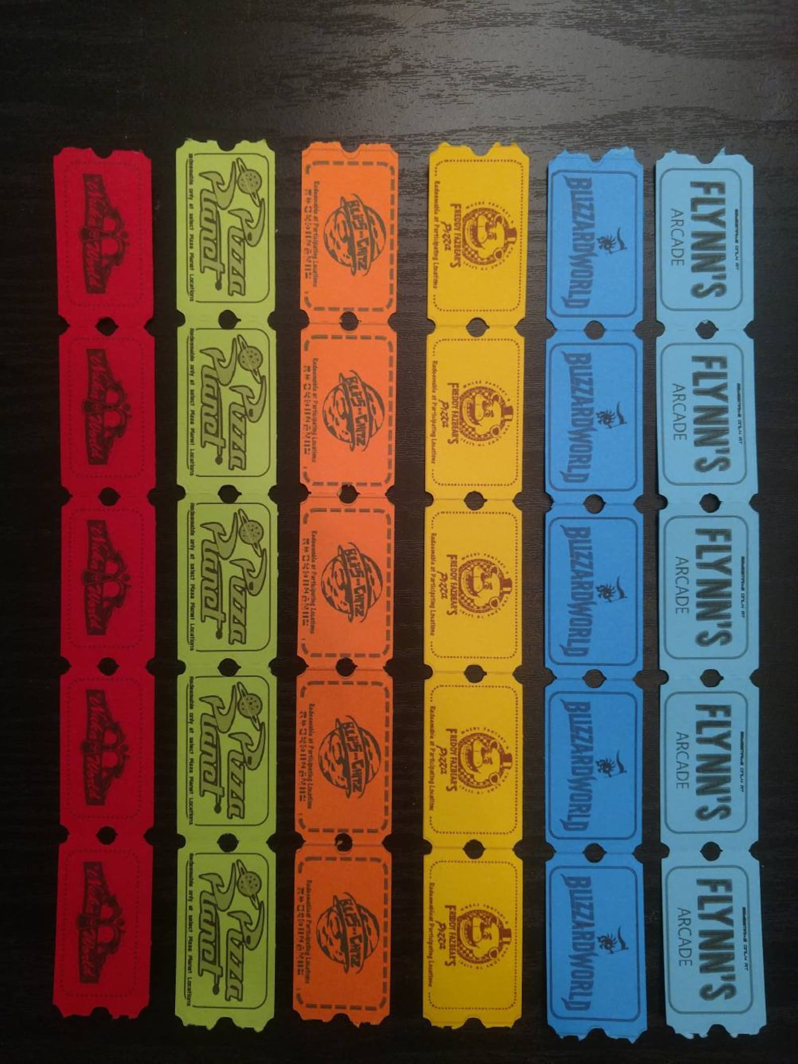 Replica Arcade Tickets Etsy