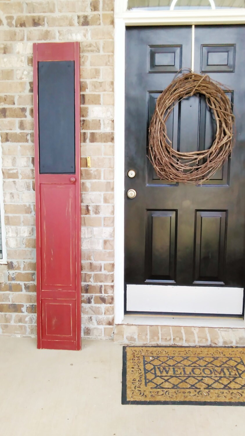 Rustic repurposed bi fold door chalkboard distressed home Etsy
