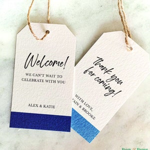 welcome tags for wedding bags /  welcome tags for wedding guests / wedding welcome tags / welcome gift tags