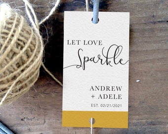 Wedding Sparkler Tag / Custom Sparkler Tags /Wedding Sparkler Tag - Set of 18-Sparkler Sleeves / Custom Sparkler Tags, Sparkler Send Off