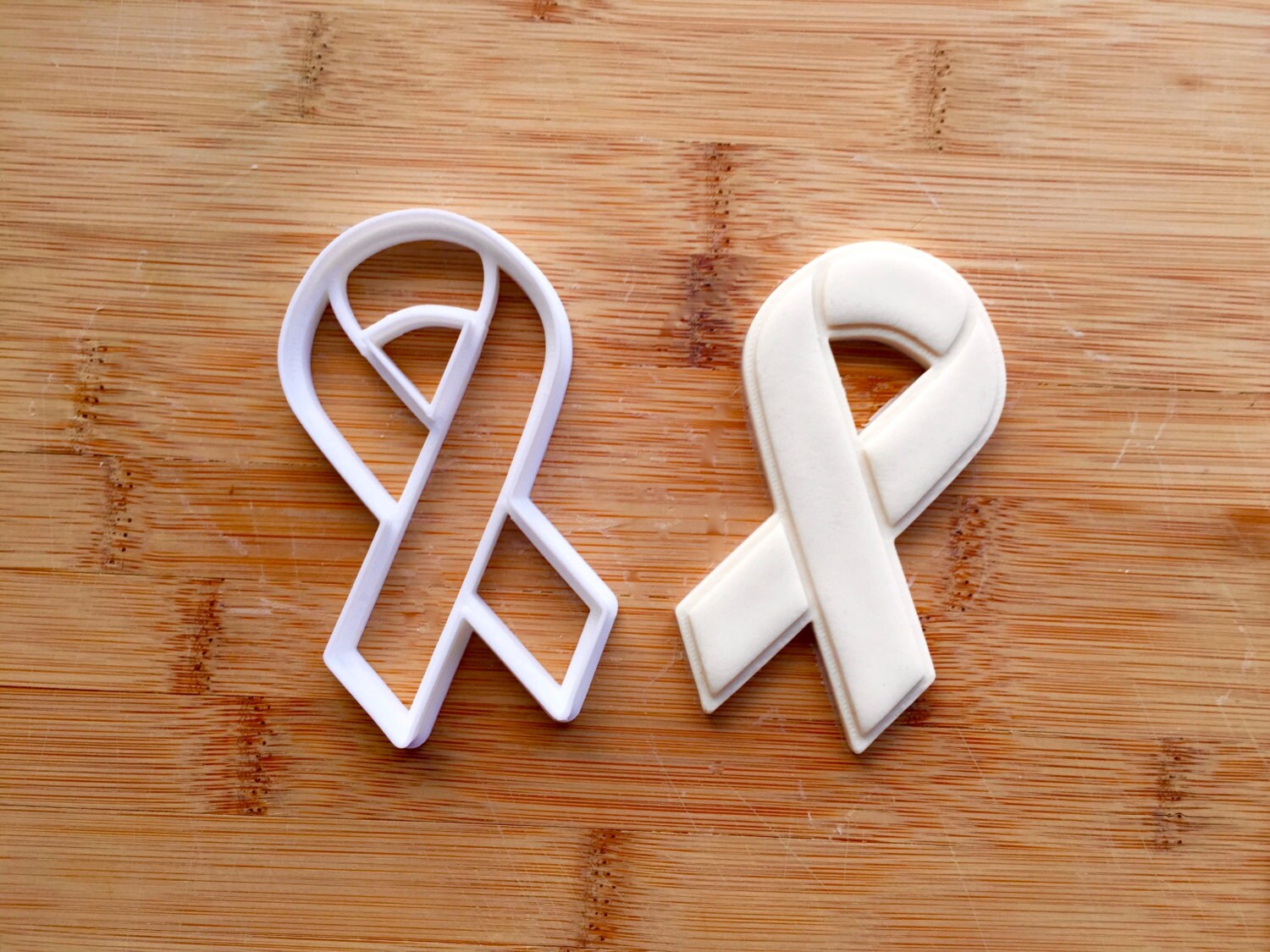Cancer Awareness Ribbon Cookie Cutter All Proceeds will be Etsy