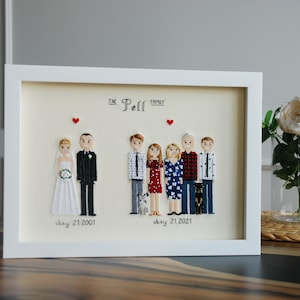 Regalo de aniversario para padres, marco de fotos de ayer y hoy, regalo del 20.º aniversario, regalo para padres, aniversario de oro, 50.º aniversario de bodas