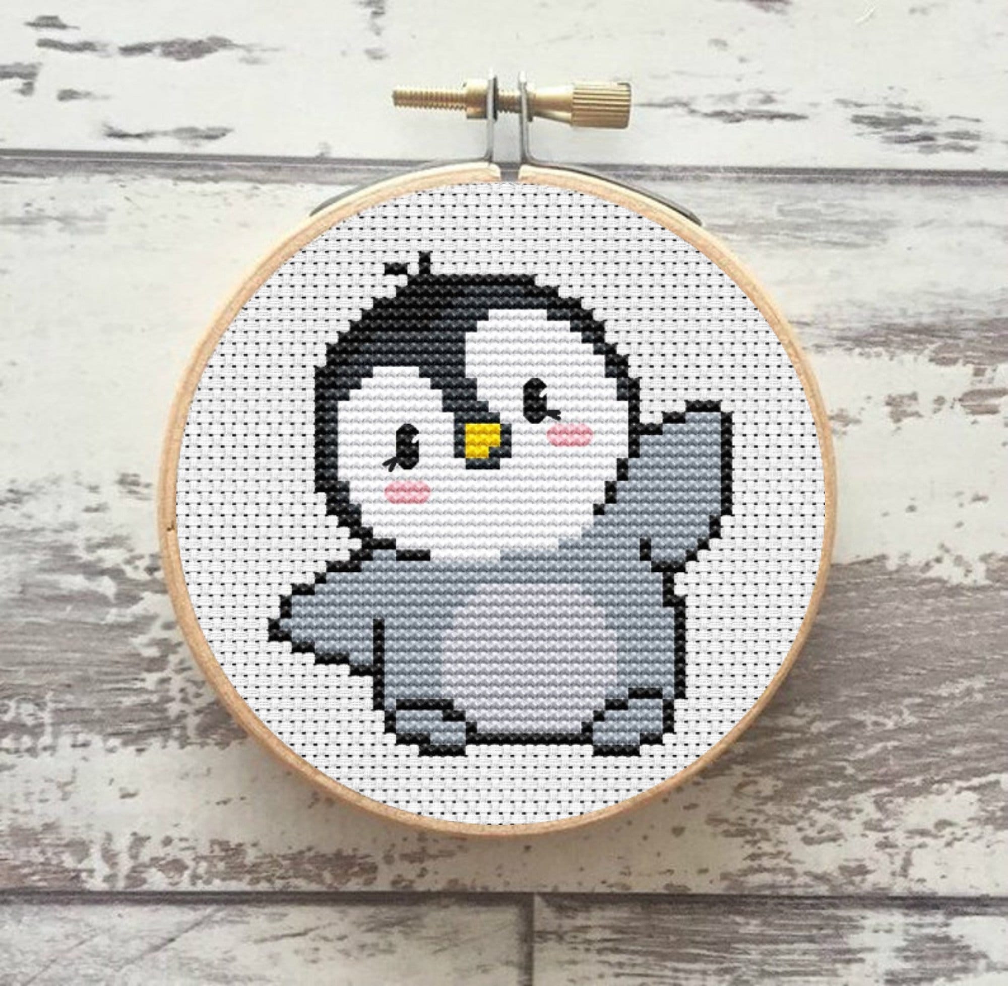 Penguin Cross Stitch Pattern PDF Arctic Animal Cross Stitch - Etsy