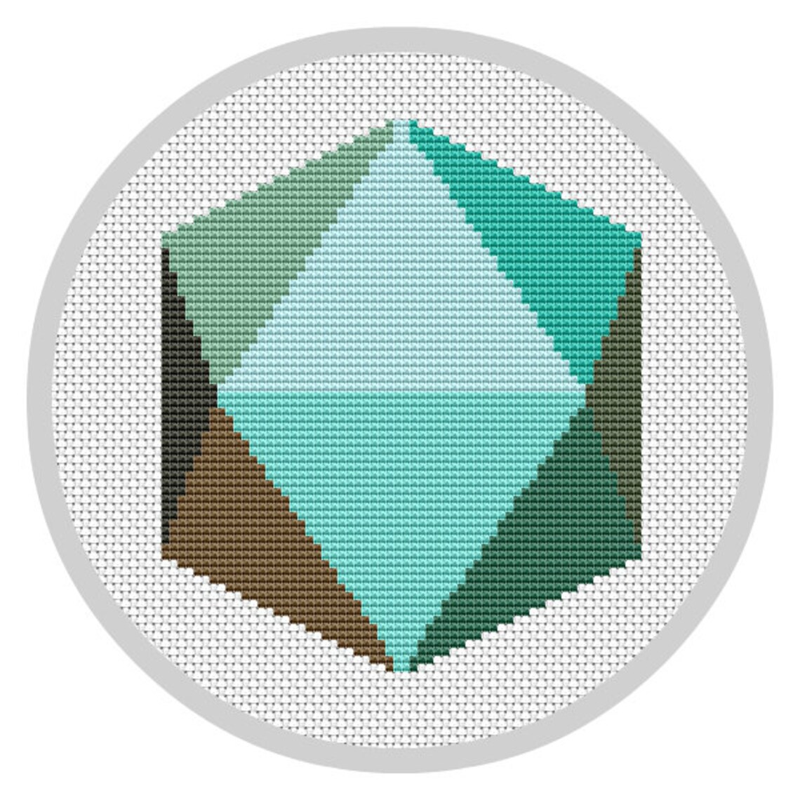 Mid Century Modern Geometric Cross Stitch Pattern PDF Instant Etsy