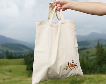 Personalized 2nd Cotton anniversary gift for her, wife | Tote bag |