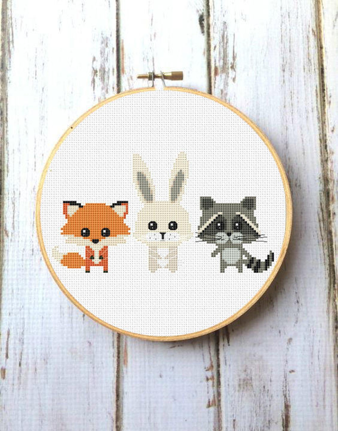 Animals Cross Stitch Pattern for Baby Woodland Animals Nursery Etsy