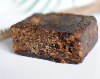 Jabón negro africano crudo, manteca de karité orgánica, limpieza facial, 1 kg