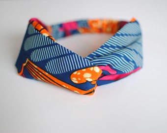 African Print Headband, Ankara Fabric, Adjustable Turban