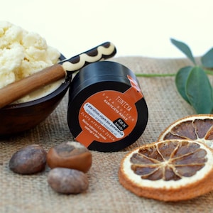 Unrefined shea butter, Raw scented shea butter from Ghana, Shea butter essential oil, Shea moisturizer, African body butter, Natural shea