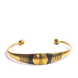 African brass bangle, Tuareg bangle, Brass cuff bangle, African bracelet, Tribal brass bracelet, Ethnic brass bracelet, Berber brass bangle